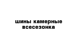 шины камерные всесезонка